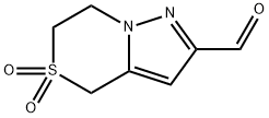 6,7-二氢-4H-吡唑并[5,1-C][1,4]噻嗪-2-甲醛 二氧化物 结构式