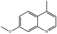 7-甲氧基-4-甲基喹啉 结构式