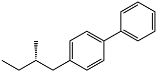 (S)-(+)-4'-(2-甲基丁基)联苯 结构式