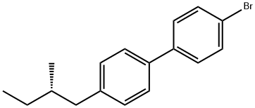 (S)-(+)-4'-(2-甲基丁基)-4-溴联苯 结构式