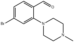 2-(4-甲基-1-哌嗪基)-4-溴苯甲醛 结构式