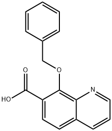 8-苄氧基喹啉-7-羧酸 结构式