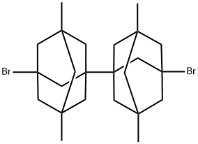 3,3'-二溴-5,5',7,7'-四甲基-1,1'-联金刚烷 结构式