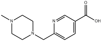 6-(4-methyl-piperazin-1-ylmethyl)-nicotinic acid 结构式