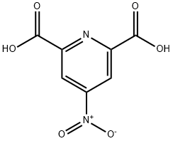 4-硝基-2,6-吡啶二甲酸 结构式