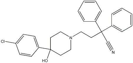 -(4-(4-氯苯基)-4-羟基哌啶-1-基)-2,2-二苯基丁腈 结构式