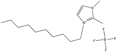 1-癸基-2,3-二甲基咪唑四氟硼酸盐 结构式