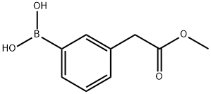 3-(2-METHOXY-2-OXOETHYL)PHENYLBORONIC ACID 结构式