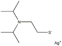 2-[BIS(1-METHYLETHYL)AMINO]ETHANETHIOLSILVERSALT 结构式