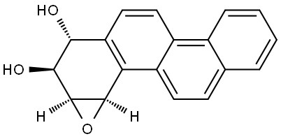 (+/-)-ANTI-CHRYSENE-1,2-DIOL-3,4-EPOXIDE 结构式