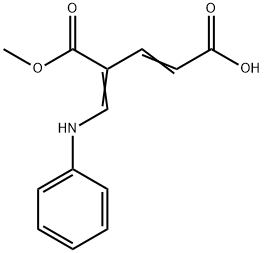 4-[(Phenylamino)methylene]-2-pentenedioic Acid 5-Methyl Ester 结构式