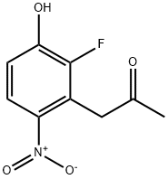 1-(2-氟-3-羟基-6-硝基苯基)丙-2-酮 结构式