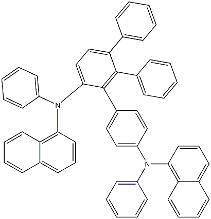 N,N'-二-1-萘基-N,N'-二苯基-[四联苯]-4,4'''-二胺 结构式