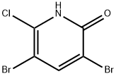 3,5-二溴-6-氯吡啶-2-醇 结构式