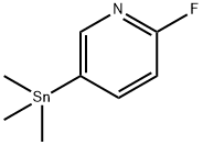 2-Fluoro-5-(trimethylstannyl)pyridine 结构式