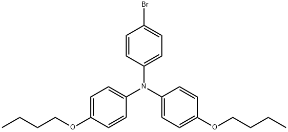 4-溴-N,N-双(4-丁氧苯基)-苯胺 结构式
