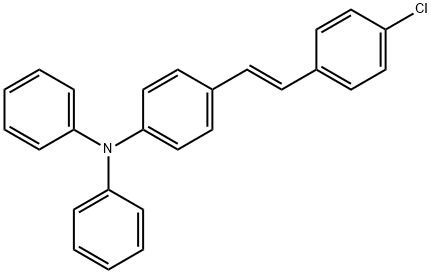 [4-[2-(4-氟苯基)乙烯基]苯基]二苯胺 结构式