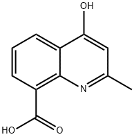 4-Hydroxy-2-methylquinoline-8-carboxylic acid 结构式