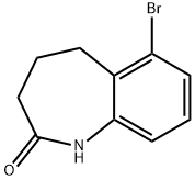 6-溴-1,3,4,5-四氢-2H-1-苯并氮杂卓-2-酮 结构式