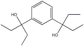 1,3-双(3-羟基-3-戊基)苯 结构式