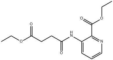 3-[(4-Ethoxy-1,4-dioxobutyl)amino]-2-pyridinecarboxylic Acid Ethyl Ester 结构式