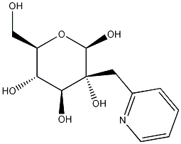 2-吡啶基甲基 BETA-D-吡喃葡萄糖苷 结构式