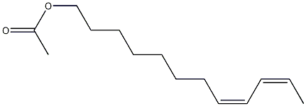 (Z,Z)-8,10-Dodecadienyl acetate 结构式