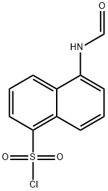 5-(Formylamino)-1-naphthalenesulfonyl Chloride 结构式
