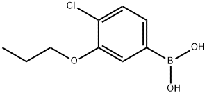 4-氯-3-丙氧基苯硼酸 结构式