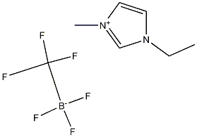 1-乙基-3-甲基咪唑啉三氟(三氟甲基)硼酸盐 结构式