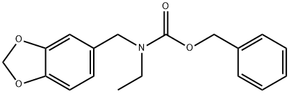 benzyl (benzo[d][1,3]dioxol-5-ylmethyl)(ethyl)carbamate 结构式
