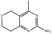 7,8-Dihydro-4-methyl-5H-thiopyrano[4,3-d]pyrimidin-2-amine 结构式