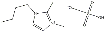 1-丁基-2,3-二甲基咪唑硫酸盐 结构式