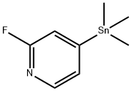 2-Fluoro-4-(trimethylstannyl)pyridine 结构式