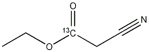 Ethyl Cyanoacetate-3-13C 结构式