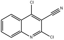 2,4-二氯喹啉-3-甲腈 结构式