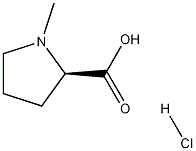 N-甲基-D-脯氨酸盐酸盐 结构式