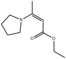 3-(吡咯烷-1-基)丁-2-烯酸(Z)-乙酯 结构式