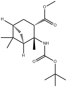 (1R,2R,3S,5R)-2-氨基-2,6,6-三甲基双环[3.1.1]庚烷-3-羧酸酯盐酸盐 结构式