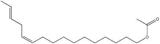 (Z,E)-11,14-Hexadecadienyl acetate 结构式