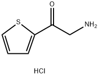 2-amino-1-(thiophen-2-yl)ethanone hydrochloride 结构式