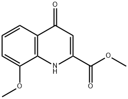 4-羟基-8-甲氧基喹啉-2-甲酸甲酯 结构式