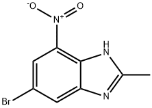 6-溴-2-甲基-4-硝基-1H-苯并[D]咪唑 结构式