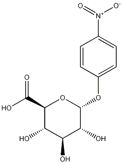 4-硝基苯基Α-D-葡萄糖苷酸 结构式