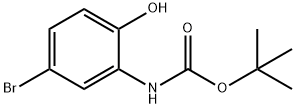 N-BOC-2-氨基-4-溴苯酚 结构式