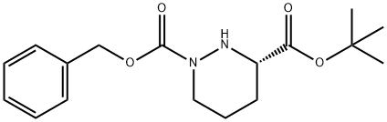 (S)-1-苄氧羰基-3-叔丁基六氢哒嗪-1,3-二羧酸酯 结构式