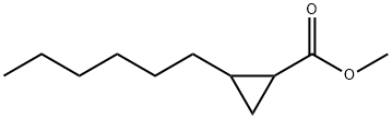 2-己基环丙烷甲酸甲酯 结构式
