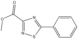 5-苯基-1,2,4-噻二唑-3甲酸甲酯 结构式