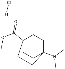 methyl 4-(dimethylamino)bicyclo[2.2.2]octane-1-carboxylate hydrochloride 结构式