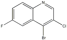 4-Bromo-3-chloro-6-fluoroquinoline 结构式